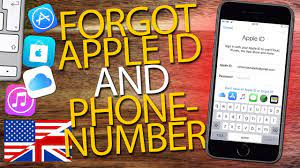 apple id pword and phone number