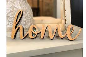 Letter Wooden Cutout For Home Bed Room