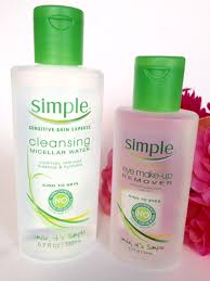 clean up with simple micellar water and