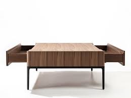 Walnut Coffee Table With Storage Space