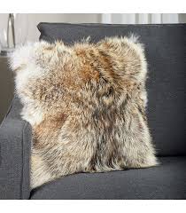 full pelt coyote fur pillow fursource com