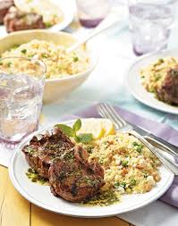 grilled lamb chops with mint basil