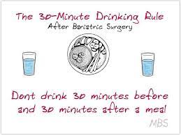 drinking rule after weight loss surgery