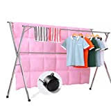 Ratings, based on 65 reviews. Amazon Com Heavy Duty Stainless Steel Laundry Drying Rack For Indoor Outdoor Foldable Easy Storage Clothes Drying Rack Free Of Installation Adjustable Garment Rack Kitchen Dining