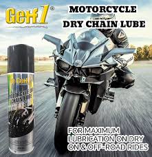 motor care motorcycle dry chain lube