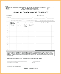Consignment Stock Agreement Template Inventory Contract