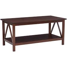 Linon Titian Pine Wood Coffee Table In