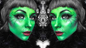green witch halloween makeup tutorial
