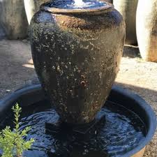 Water Feature Fountains Pots Barrel