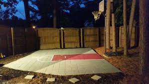 Raised Pavers Basketball Court 24x30