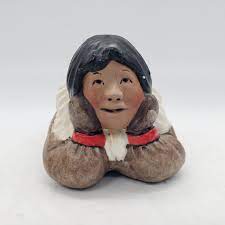 1972 C. Alan Johnson 'Emma' Inuit/Eskimo Girl - P136 | eBay