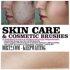 skin care and cosmetic brushes by