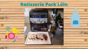 rotisserie pork loin in the pered
