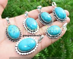 turquoise gemstone pendants whole