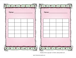 Blank Chart Template For Teachers World Of Reference