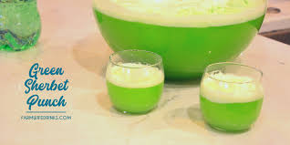 green sherbet punch lime green punch