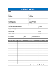 Credit Memo Template Word Pdf By Business In A Box