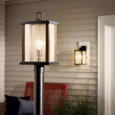 Acclaim lighting augusta outdoor post mount light fixture post. Marimount 18 25 1 Light Outdoor Post Light With Clear Glass Black Kichler Lighting