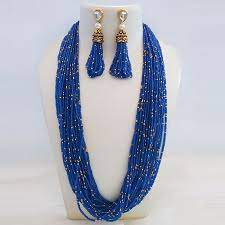 fashionable moti beaded necklace