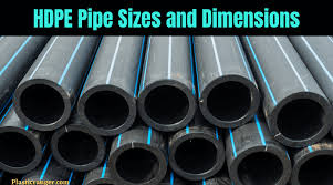 hdpe pipe sizes and dimensions a