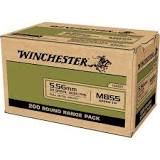 Image result for winchester usa valor 5.56x45mm nato 62 grain green tip (m855) full metal jacket boat tail (fmjbt) brass 500 rounds