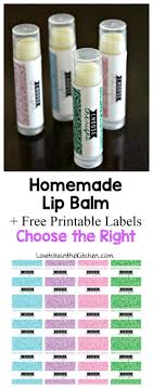 homemade lip balm with choose the right