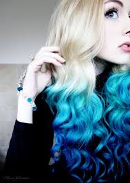 I'll wear blue lipstick or pink eyeliner just for fun. Lifestyle Dip Dye Dip Dye Hair Hair Styles Ombre Hair Color