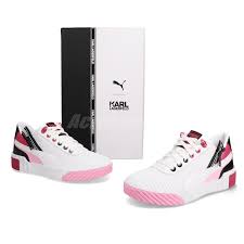Details About Puma Cali X Karl Lagerfeld White Pink Black Fashion Women Shoe Sneaker 370057 01