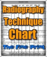 X Ray Techniques Chart Template And Radiography Technique