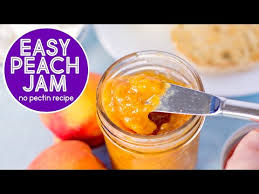 homemade peach jam recipe no pectin
