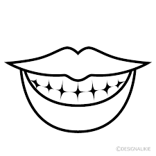 mouth black and white clip art free png