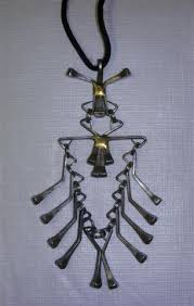southwest style horseshoe nail necklace