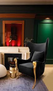 casa padrino luxury wing chair black
