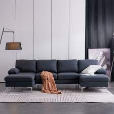 Linen Sofa Fabric Sectional Sofa Living