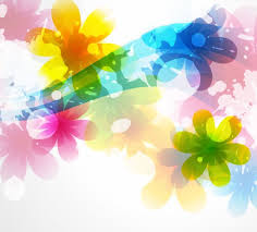 abstract colorful flower background