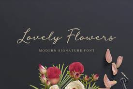 They are bright, desired, pleasantly smell. Lovely Flowers Font Ifonts Xyz
