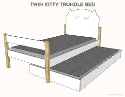 diy kitty twin trundle bed