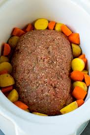 crockpot meatloaf with vegetables