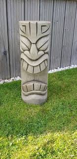 Moai Head Sculpture Stone Garden Large