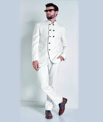 Latest Coat Pant Designs White Groom Tuxedos Double Breasted Blazer India Style Mens Wedding Party Suits Jacket Pants