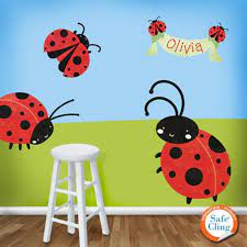 Ladybug Wall Stickers Decals Girls