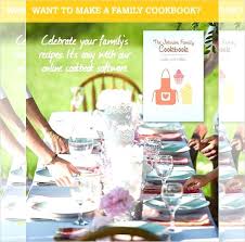 Family Cookbook Template Courtesy Cover Recipe Entrerocks Co