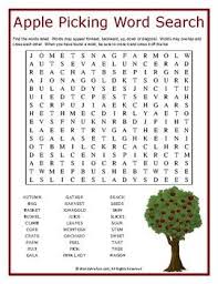 If you're a regular visitor here at real life at home, you probably already know that there are tons of free word search printables here. Apple Picking Word Search Puzzle Autumn Activities For Kids Childrens Activities Teaching Language Arts