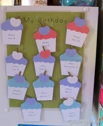 Birthday Chart Share Remember Celebrating Child Home