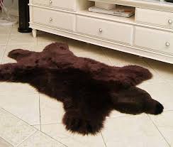 grizzly bear sheepskin rug engel