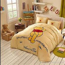 yellow winnie pooh classic bedding in