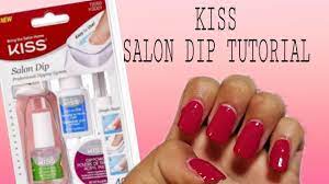 kiss acrylic nail dip system tutorial