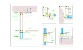 Glass Wall System Details Dwg