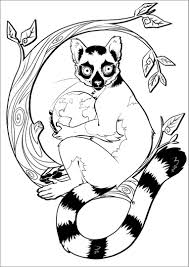 Make a coloring book with lemur coloring page for one click. Lemur Coloring Pages Coloringbay