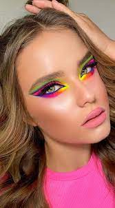 rainbow makeup look